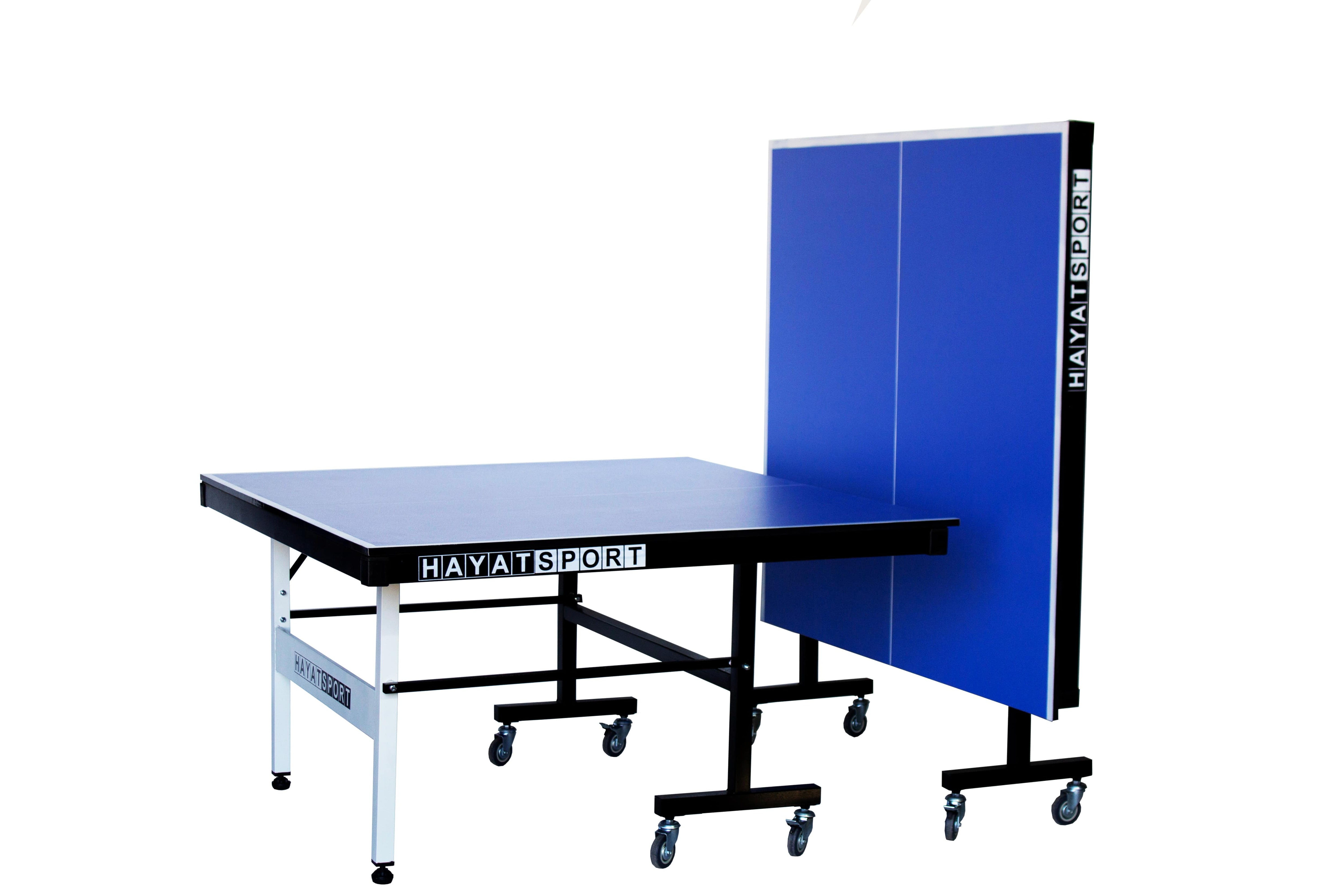 میز پینگ پنگ هشت چرخ ملامینه ابی